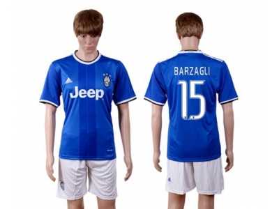 Juventus #15 Barzagli Away Soccer Club Jersey 2
