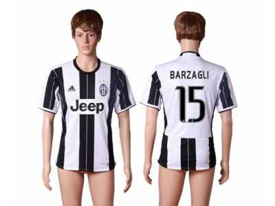 Juventus #15 Barzagli Home Soccer Club Jersey 3