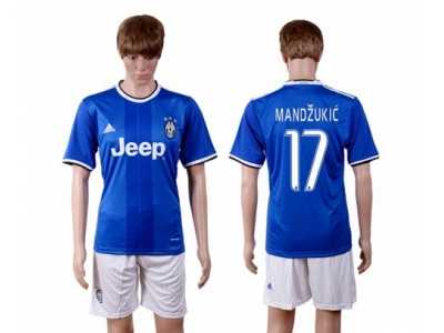 Juventus #17 Mandzukic Away Soccer Club Jersey 2