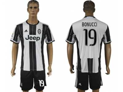 Juventus #19 Bonucci Home Soccer Club Jersey 4
