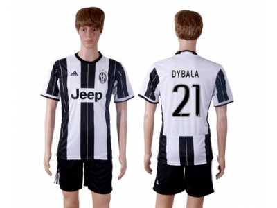 Juventus #21 Dybala Home Soccer Club Jersey 3