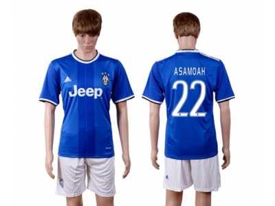 Juventus #22 Asamoah Away Soccer Club Jersey 1