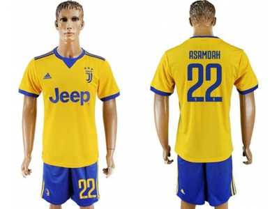Juventus #22 Asamoah Away Soccer Club Jersey