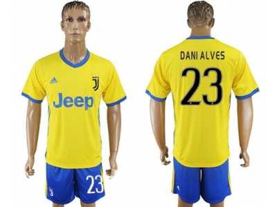 Juventus #23 Dani Alves Away Soccer Club Jersey