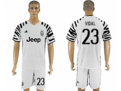 Juventus #23 Vidai SEC Away Soccer Club Jersey
