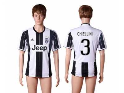 Juventus #3 Chiellini Home Soccer Club Jersey 5