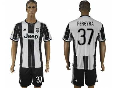 Juventus #37 Pereyra Home Soccer Club Jersey 1