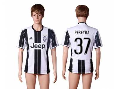Juventus #37 Pereyra Home Soccer Club Jersey 2