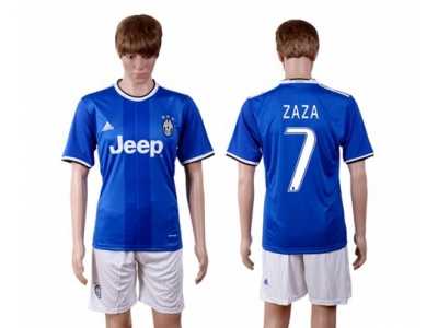 Juventus #7 Zaza Away Soccer Club Jersey 1