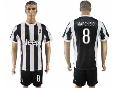 Juventus #8 Marchisio Home Soccer Club Jersey 1