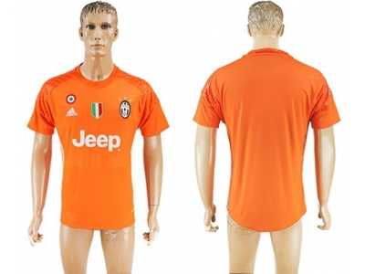 Juventus Blank Orange Goalkeeper Soccer Club Jersey 2