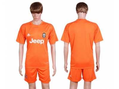 Juventus Blank Orange Goalkeeper Soccer Club Jersey