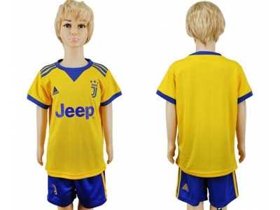 Juventus Blank Away Kid Soccer Club Jersey