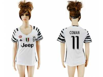 Women's Juventus #11 Coman Sec Away Soccer Club Jersey