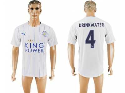 Leicester City #4 Drinkwater SEC Away Soccer Club Jersey