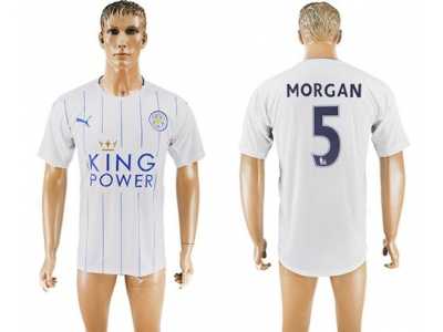 Leicester City #5 Morgan SEC Away Soccer Club Jersey
