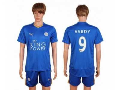 Leicester City #9 Vardy Home Soccer Club Jersey 2