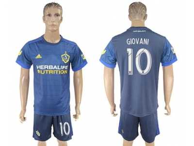 Los Angeles Galaxy #10 Giovani Away Soccer Club Jersey