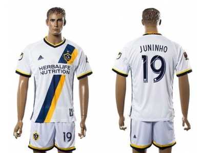 Los Angeles Galaxy #19 Juninho Home Soccer Club Jersey