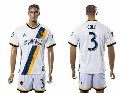 Los Angeles Galaxy #3 Cole Home Soccer Club Jersey