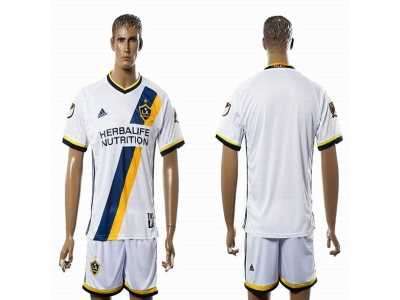 Los Angeles Galaxy Blank White Home Soccer Club Jersey