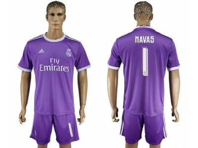 Real Madrid #1 Navas Away Soccer Club Jersey5