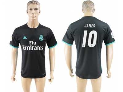 Real Madrid #10 James Away Soccer Club Jersey 3