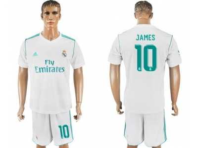 Real Madrid #10 James White Home Soccer Club Jersey 1