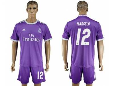 Real Madrid #12 Marcelo Away Soccer Club Jersey5