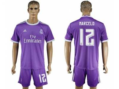 Real Madrid #12 Marcelo Away Soccer Club Jersey6