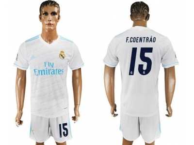 Real Madrid #15 F.Coentrao White Home Soccer Club Jersey 1