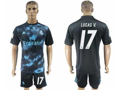 Real Madrid #17 Lucas V. Away Soccer Club Jersey 2
