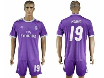 Real Madrid #19 Modric Away Soccer Club Jersey5