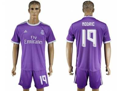 Real Madrid #19 Modric Away Soccer Club Jersey6