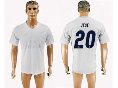 Real Madrid #20 Jese Marine Environmental Protection Home Soccer Club Jersey 1