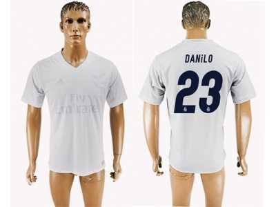 Real Madrid #23 Danilo Marine Environmental Protection Home Soccer Club Jersey 1