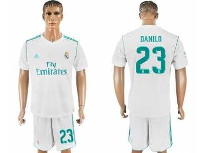 Real Madrid #23 Danilo White Home Soccer Club Jersey 1