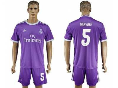 Real Madrid #5 Varane Away Soccer Club Jersey 3