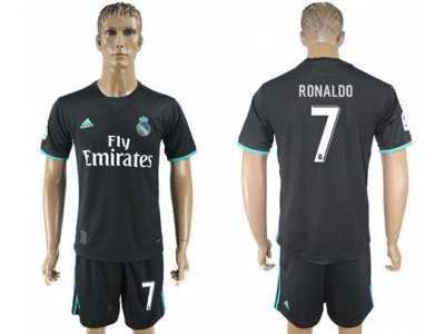 Real Madrid #7 Ronaldo Away Soccer Club Jersey 1