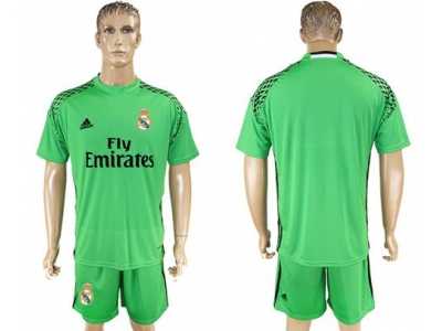 Real Madrid Blank Green Goalkeeper Soccer Club Jersey 1