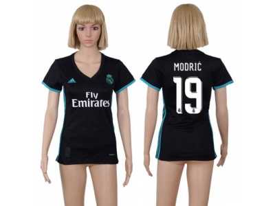 Women\'s Real Madrid #19 Modric Away Soccer Club Jersey