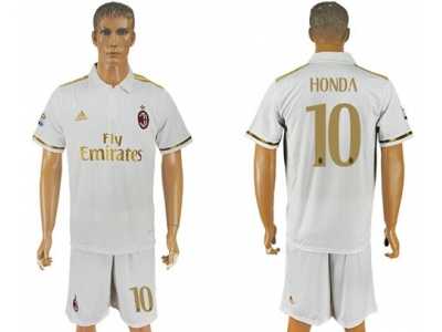 AC Milan #10 Honda Away Soccer Club Jersey1