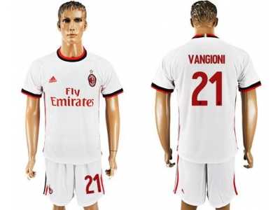 AC Milan #21 Vangioni Away Soccer Club Jersey