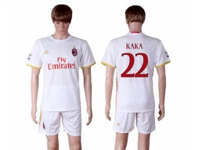 AC Milan #22 Kaka Away Soccer Club Jerse