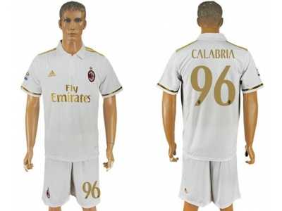 AC Milan #96 Calabria Away Soccer Club Jersey