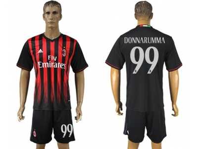 AC Milan #99 Donnarumma Home Soccer Club Jersey2