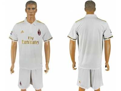 AC Milan Blank Away Soccer Club Jersey2