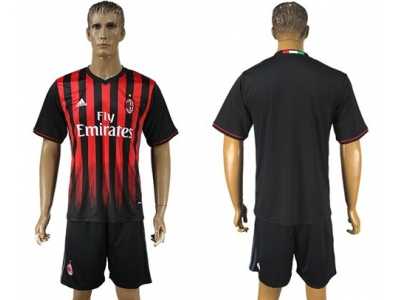AC Milan Blank Home Soccer Club Jersey3