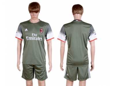 AC Milan Blank Sec Away Soccer Club Jersey