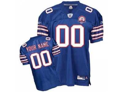 Customized Buffalo Bills Jersey Baby Blue With Afl 50th Anniversary Patch Football